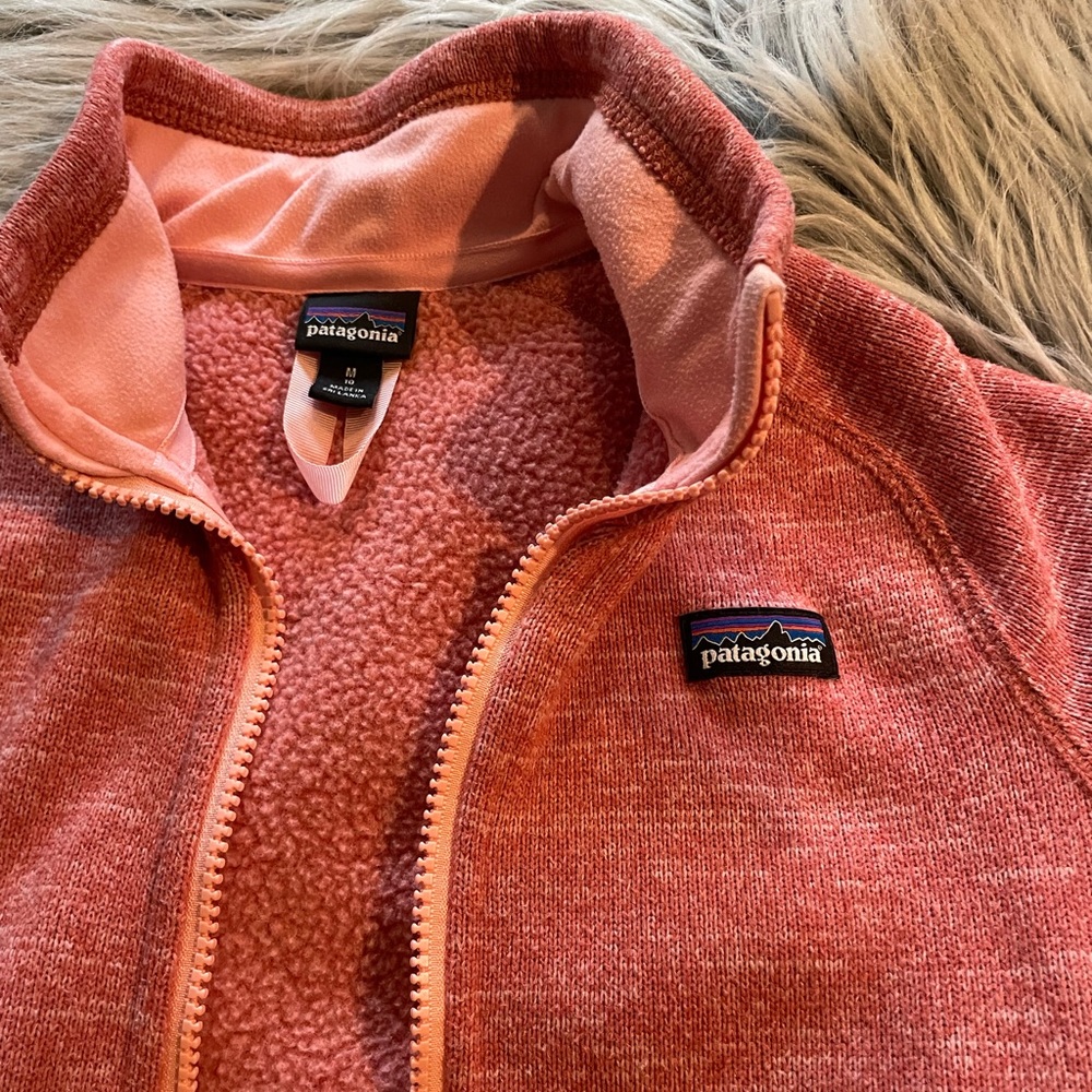 Patagonia zip up sweater jacket girls size 10